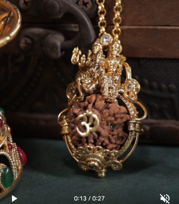 Shiv Parwati Rudraksha Pendant