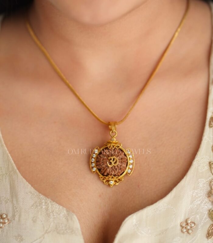 Om Flower Pendant