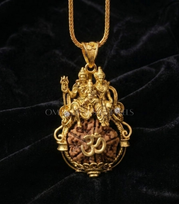 Shiv Parwati Rudraksha Pendant